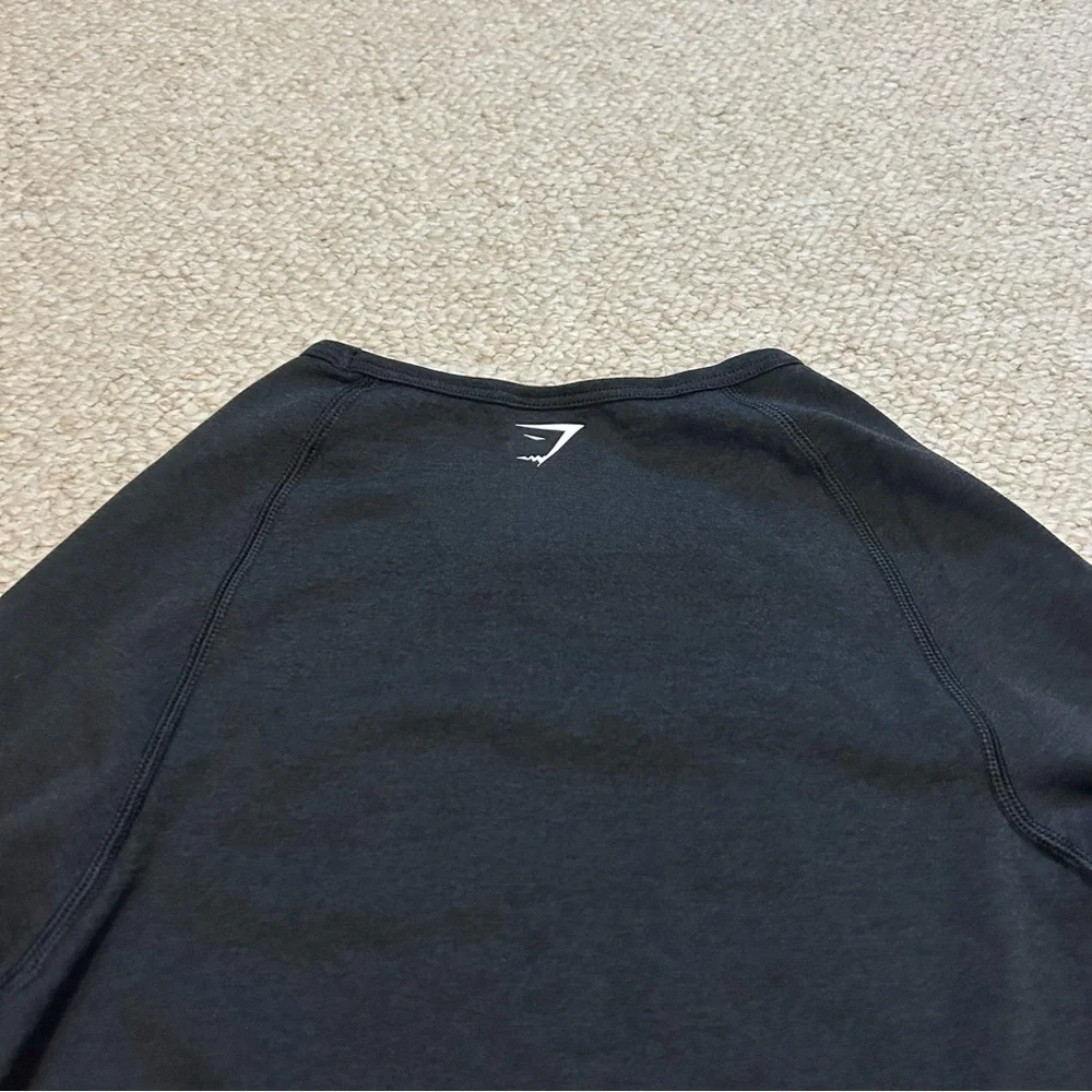 Gymshark Vital Seamless Crop Top women's medium black marl NWT Workout Athletic - Picture 11 of 14